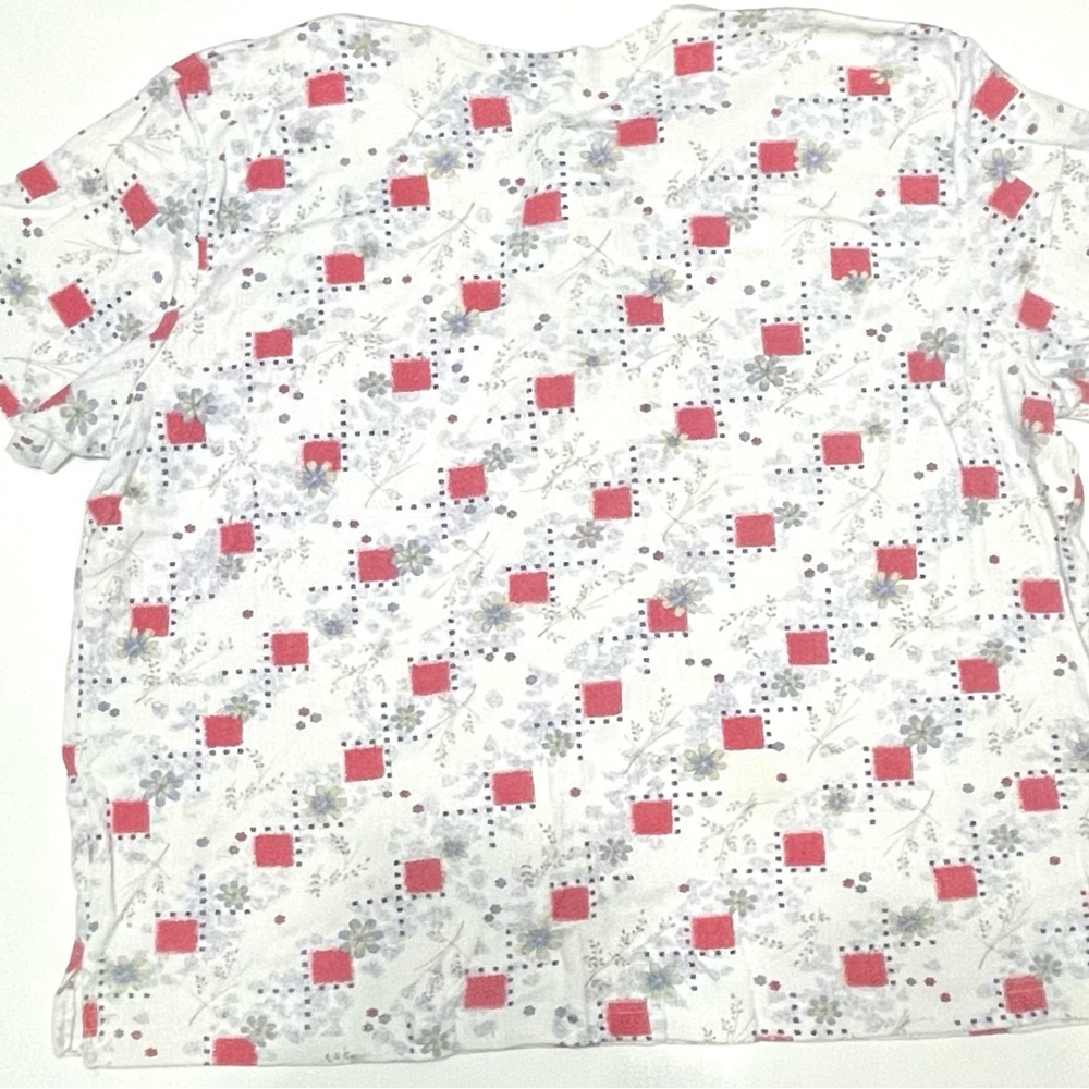 Rebecca Malone 2X Patches and Flowers Shirt